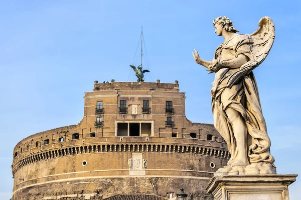 Rom Angel staty på Castel Sant Angelo — Stockfoto