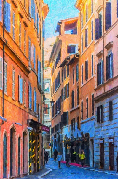 Pintura de rua de Roma — Fotografia de Stock