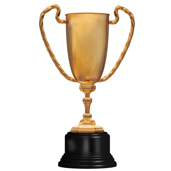 Gold Trophy for First Place — Stock Photo, Image