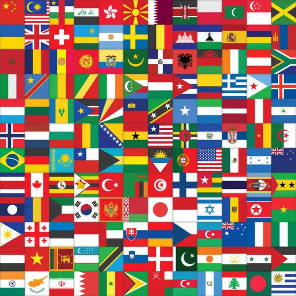 World flags icons background — Stock Photo, Image