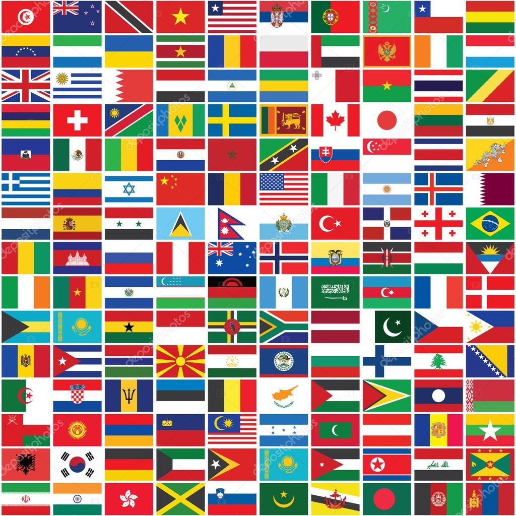 Banderas del mundo fondo vector, gráfico vectorial © romantiche imagen