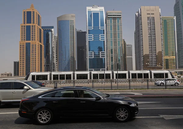 Sheikh Zayed Road in Dubai — Stock Photo, Image