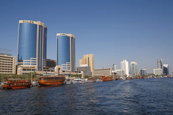Dubai, Egyesült Arab Emírségek - 2016. május 14.: Dubai Creek — Stock Fotó