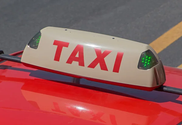 Vacant taxi top lamp — Stock Photo, Image