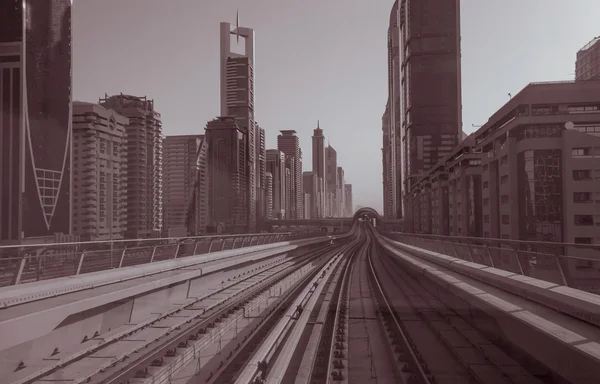 U-Bahn in Dubai — Stockfoto