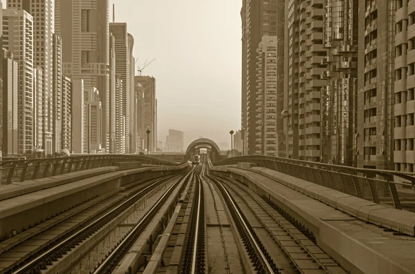 U-Bahn in Dubai — Stockfoto