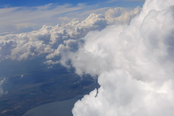 Vue aérienne sur les nuages — Photo