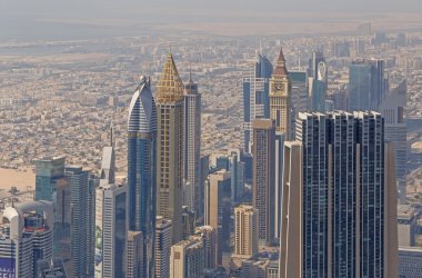 Dubai, Birleşik Arap Emirlikleri - 20 Mayıs 2016: görme şehir bölgesinin