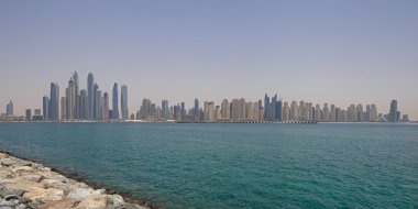 Dubai şehrinin manzarası