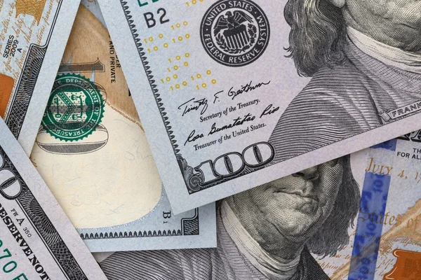 Close up of dollars — Stock Photo, Image