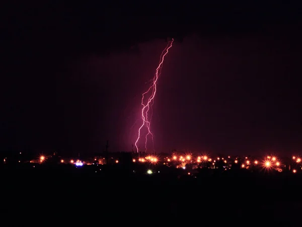 Lansekap dengan petir — Stok Foto