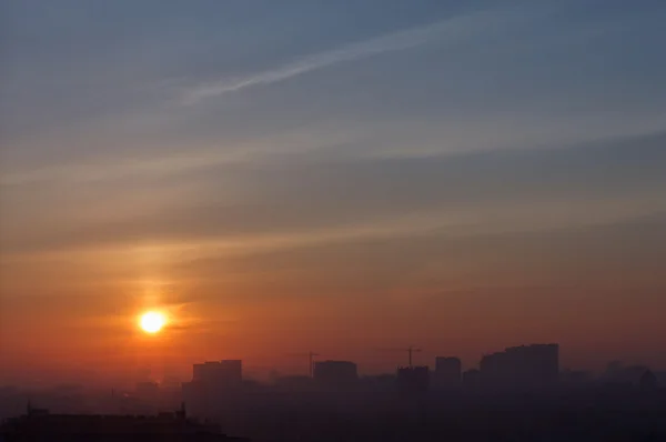 Sunrise in Kiev — Stock Photo, Image