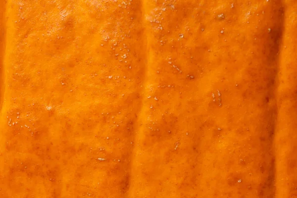 Hintergrund Für Halloween Nahaufnahme Von Orangefarbener Kürbisstruktur — Stockfoto