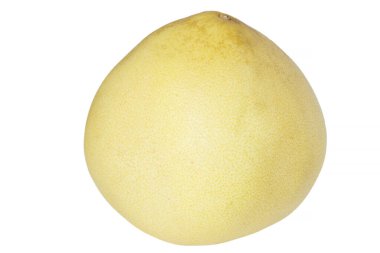 Tüm pomelo meyveleri beyaza izole edilmiş.