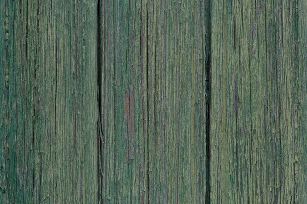 Detail Van Oude Groene Houten Muur Van Planken — Stockfoto