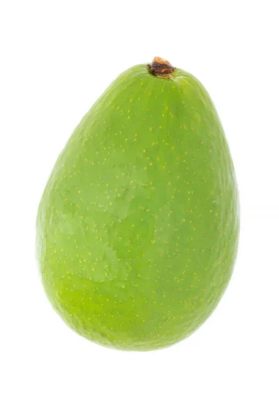 Close Van Avocado Geïsoleerd Witte Achtergrond — Stockfoto