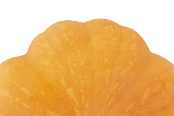 Gros Plan Citrouille Orange Isolé Sur Fond Blanc — Photo