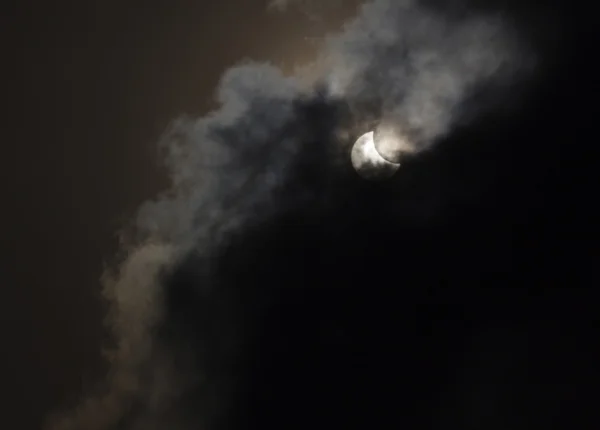 Eclipse solar parcial — Fotografia de Stock