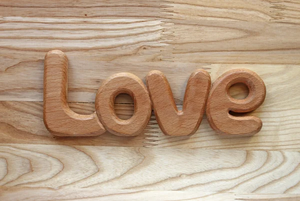 Parola di legno amore — Foto Stock