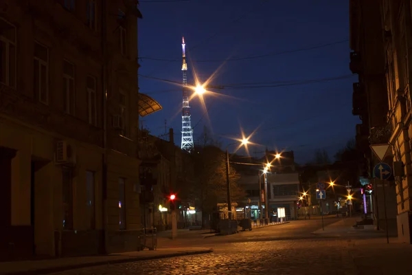 Lviv à noite — Fotografia de Stock
