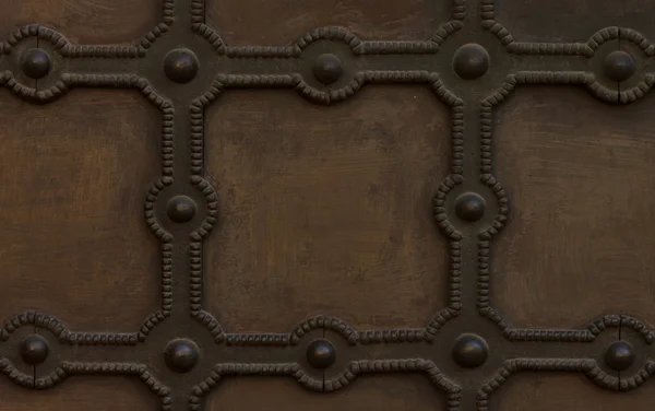 Décoration de porte métallique — Photo