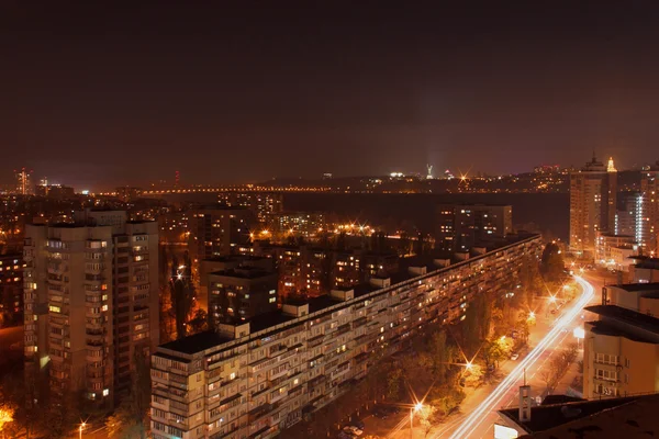 View on Kiev at night — Stock Photo, Image