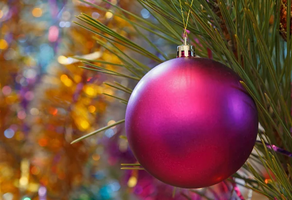 Oranje Kerstdekoratie bal — Stockfoto