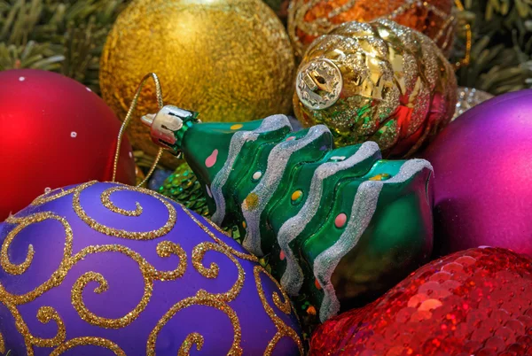 Adornos del árbol de Navidad — Foto de Stock