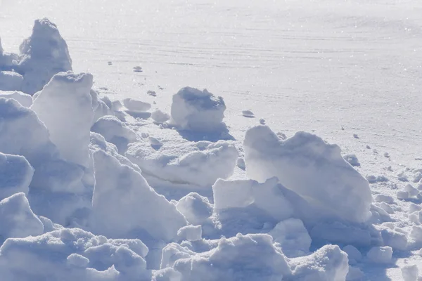 Montes de neve — Fotografia de Stock