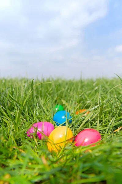Barevná velikonoční vejce — Stock fotografie