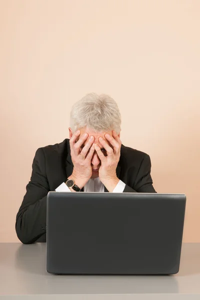 Sad Senior business man — Stock Photo, Image