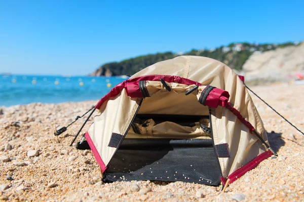 Tent sta je op het strand — Stockfoto