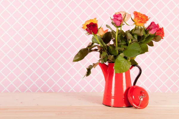 Kleurrijke boeket rozen — Stockfoto