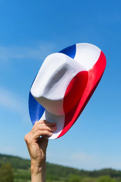French hat with blue sky — Stock Photo, Image