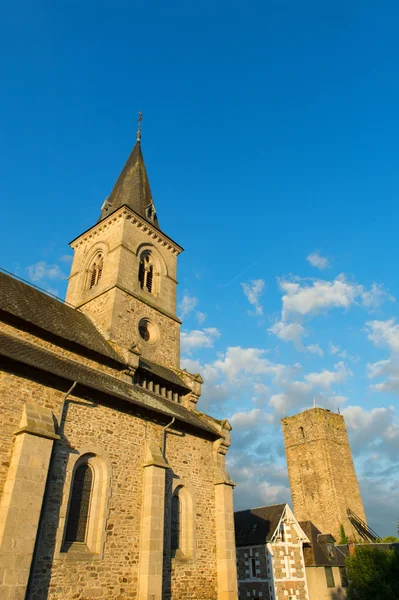 Torre de la iglesia francesa — Foto de Stock