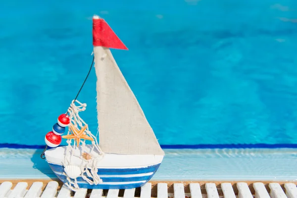 Toy at swimming pool — Stock Photo, Image