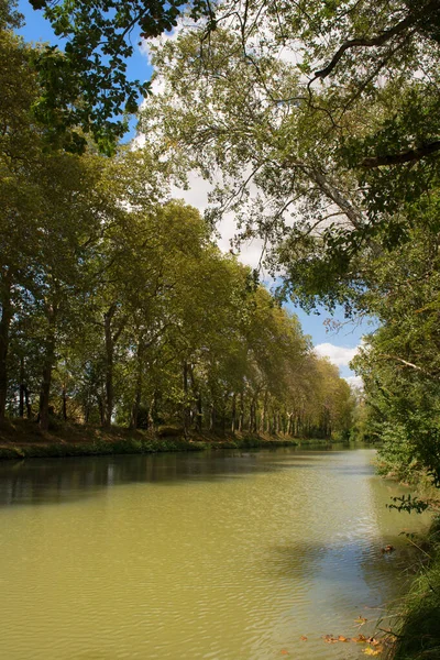 Landschap Bij Canal Midi Zuid Frankrijk — Stockfoto