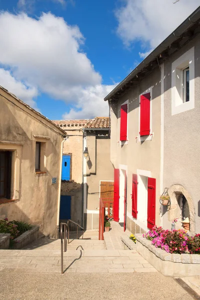 Village Saissac French Languedoc Stock Photo