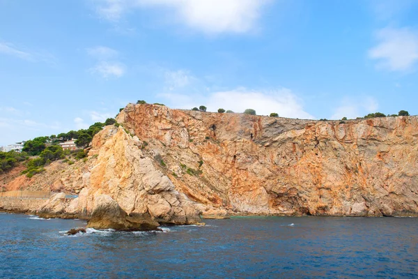 Klippor Vid Kusten Costa Brava Spanien — Stockfoto