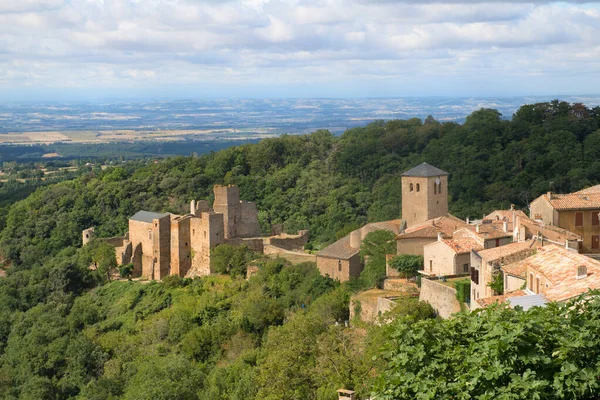 Ruina Saissac Francés Languedoc — Foto de Stock