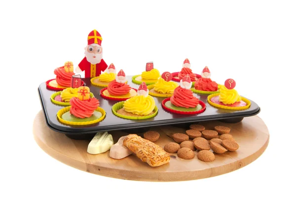 Sinterklaas cupcakes — Φωτογραφία Αρχείου