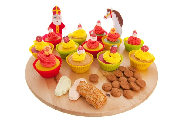 Sinterklaas cupcakes — Stockfoto