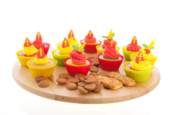 Sinterklaas cupcakes — Stock Photo, Image