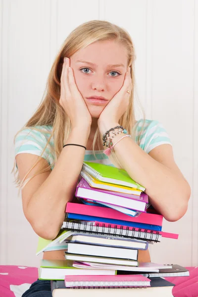 Te veel huiswerk — Stockfoto