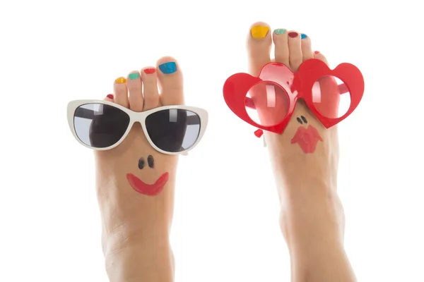 Happy summer feet — Stock Photo, Image