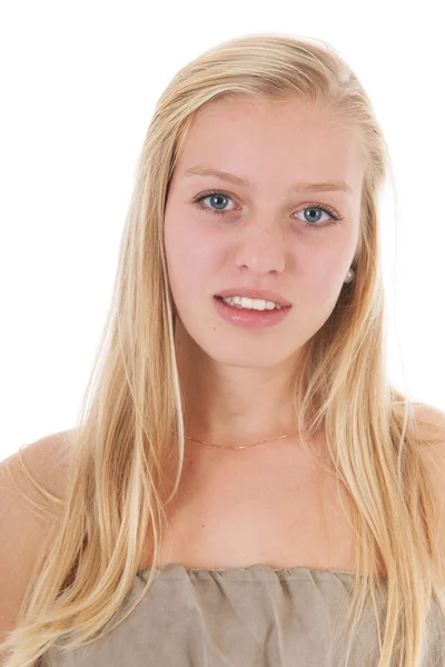 Blond teen dziewczyna — Zdjęcie stockowe