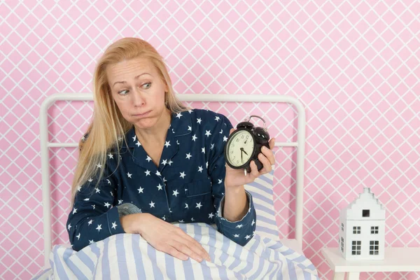 Mature woman with insomnia — Stock Photo, Image