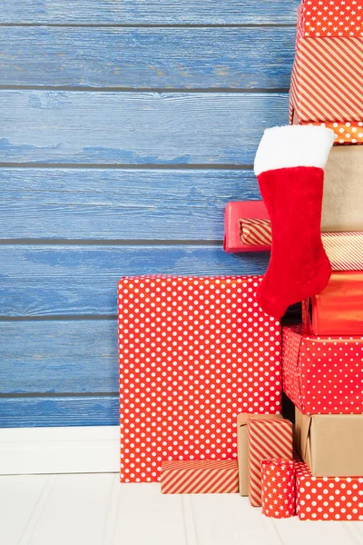 Red presents for Christmas — Stock Photo, Image