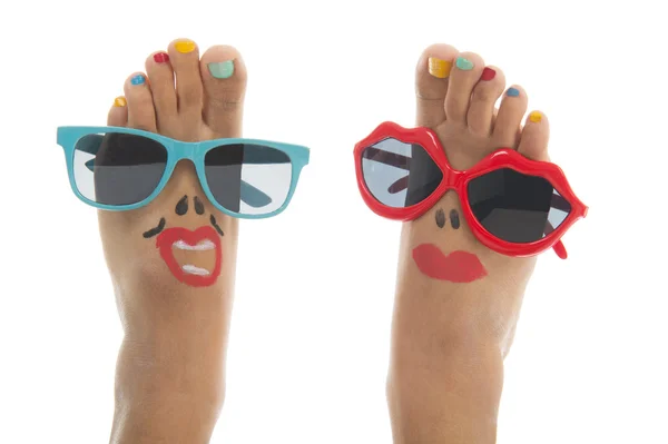 Happy summer feet — Stock Photo, Image