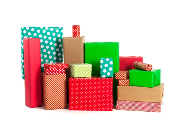 Regalos rojos y verdes — Foto de Stock